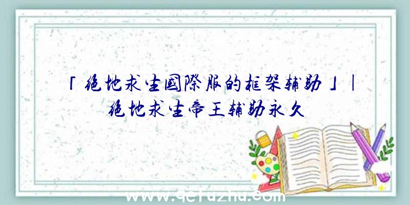 「绝地求生国际服的框架辅助」|绝地求生帝王辅助永久